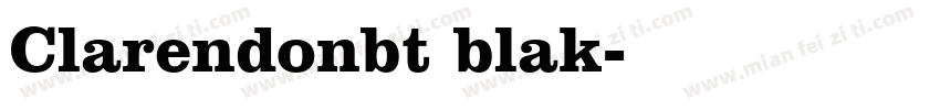 Clarendonbt blak字体转换